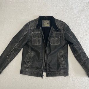 Men’s faux leather jacket
